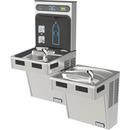 46-1/16 in. 8 gph Bottle Filling Station with Bi-Level Green ADA Cooler in Stainless Steel