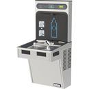 Halsey Taylor Stainless Steel 39-9/16 in. 8 gph Bottle Filling Station with Single Green ADA Cooler 
