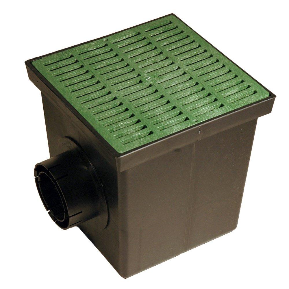 NDS Green Catch Basin Kit with Grate in Green 