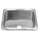 Stainless Steel Single Bowl Drop-In Kitchen Sink with Center Drain
