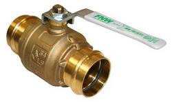 1 in. Brass Full Port Press Ball Valve