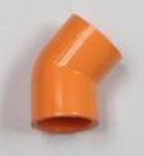 Spears&reg; Manufacturing Company Orange Socket Weld Painted CPVC 45 Degree Sprinkler Elbow 