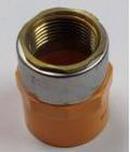 1-1/4 x 2-3/8 in. Socket Weld x FPT Orange CPVC Sprinkler Head Adapter with Gasket Sealed Brass Insert