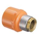 1 x 1/2 in. Socket Weld x FPT Orange CPVC Sprinkler Head Adapter with Gasket Sealed Brass Insert
