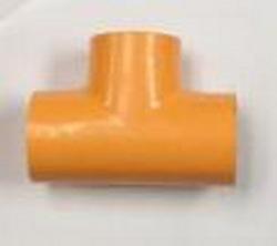3 x 3 x 2 in. Socket Weld Schedule 40 and 80 CPVC Sprinkler Tee in Orange