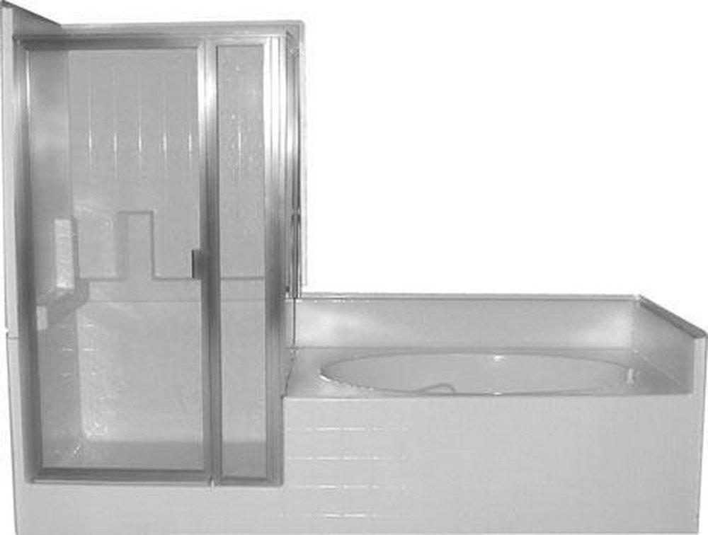 Bathcraft White 102 x 42 in. Less Door Tub and Shower in White 