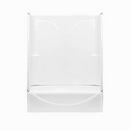 Bathcraft White 60 x 42-1/2 in. Fiberglass Left Hand Tub and Shower 