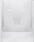 Bathcraft White 60 in. Midway Fiberglass Reinforced Plastic Tub and Shower in White 