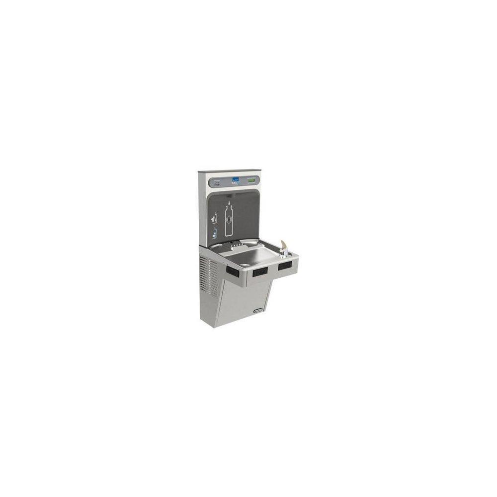 Elkay Light Grey Granite Plastic, Rubber and Stainless Steel Indoor Bottle Filling Station 