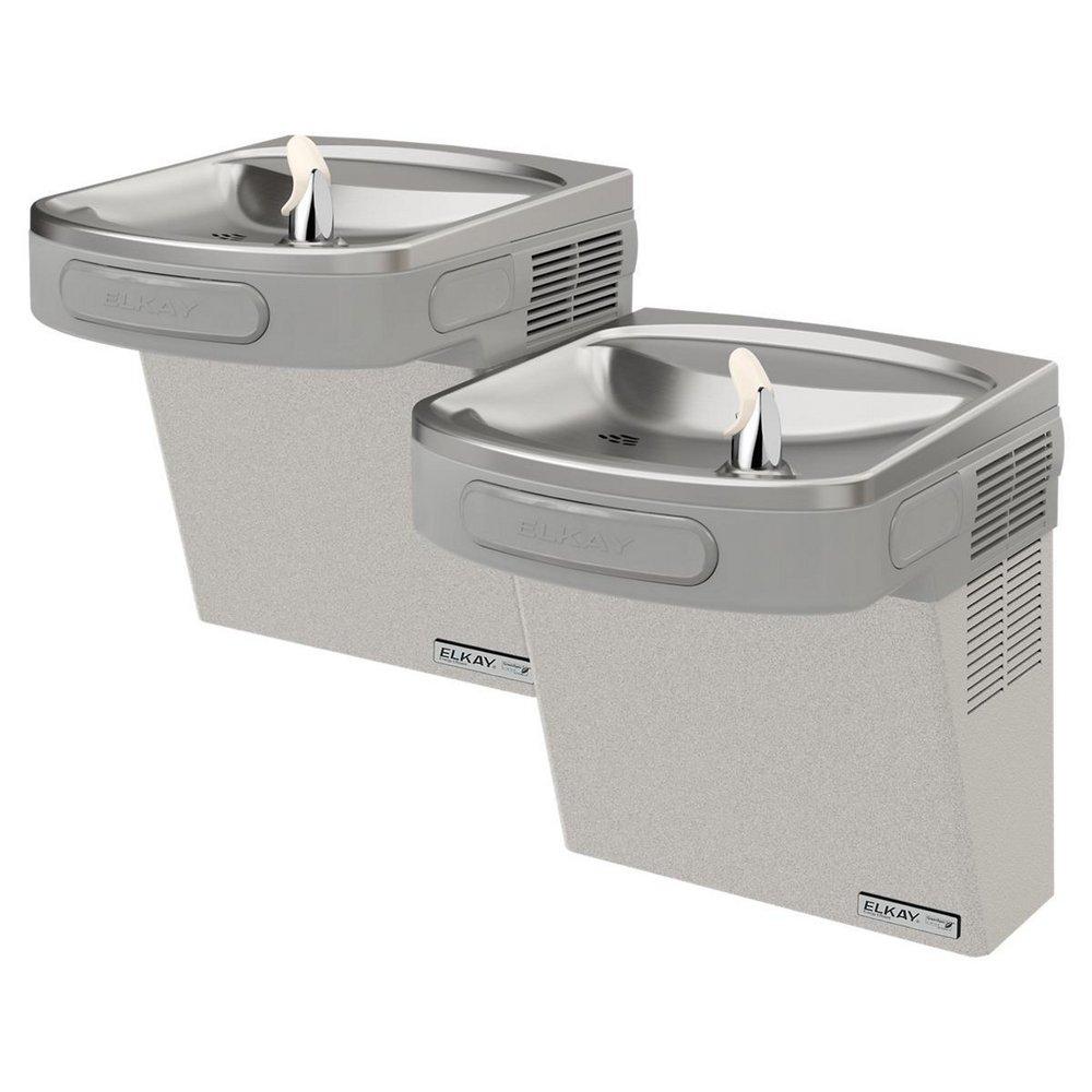Elkay Light Grey Granite 25-5/16 in. 8 gph Wall Mount Bi-Level Green ADA Cooler 