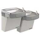 25-5/16 in. 8 gph Wall Mount Bi-Level Green ADA Cooler in Light Grey