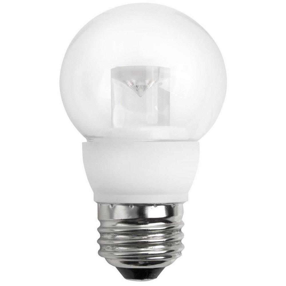 TCP Clear G16 Dimmable LED Light Bulb with Medium Base 