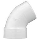 White PVC DWV 60&deg; Street Elbow 
