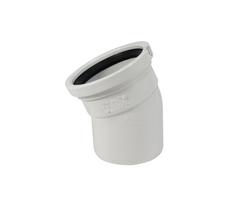 4 in. Gasket x Spigot 22-1/2 Degree SDR 35 Plastic Sewer Elbow