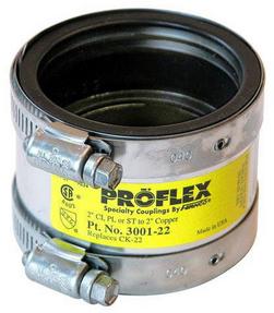 2 in. Cast Iron x Copper Flexible Coupling