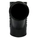 Black No Hub Cast Iron Reducing 1/8 Bend Combination Wye 