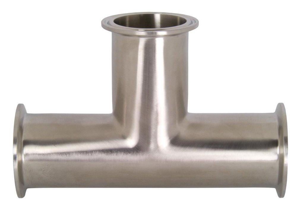 Topline Process Equipment 4 in. Polished Heavy Duty 304L Stainless Steel Clamp 
