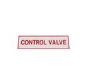 FPPI&reg; White 2 in. Aluminum Control Valve Sign 