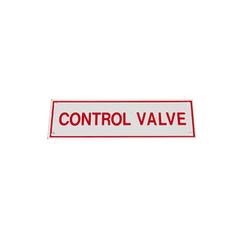 6 x 2 in. Aluminum Control Valve Sign