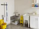 FIAT Products White 24 x 24 x 10 in. Mop Basin with 3-Drain 