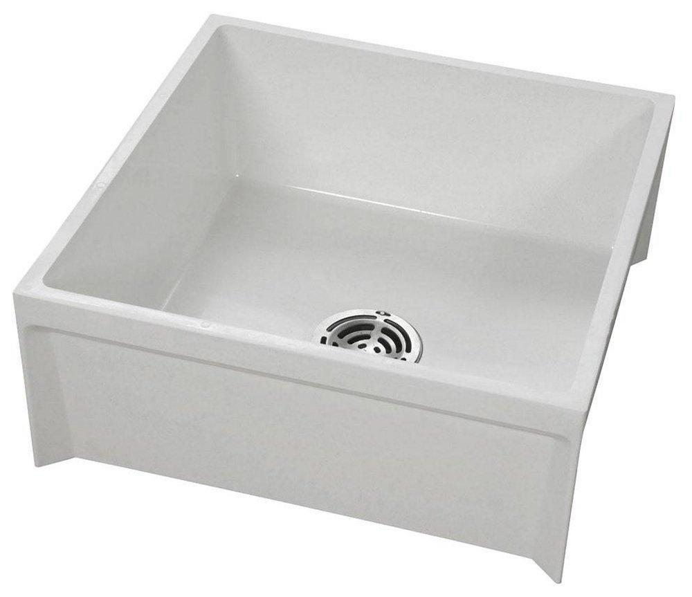 FIAT Products White 24 x 24 in. Mop Basin 