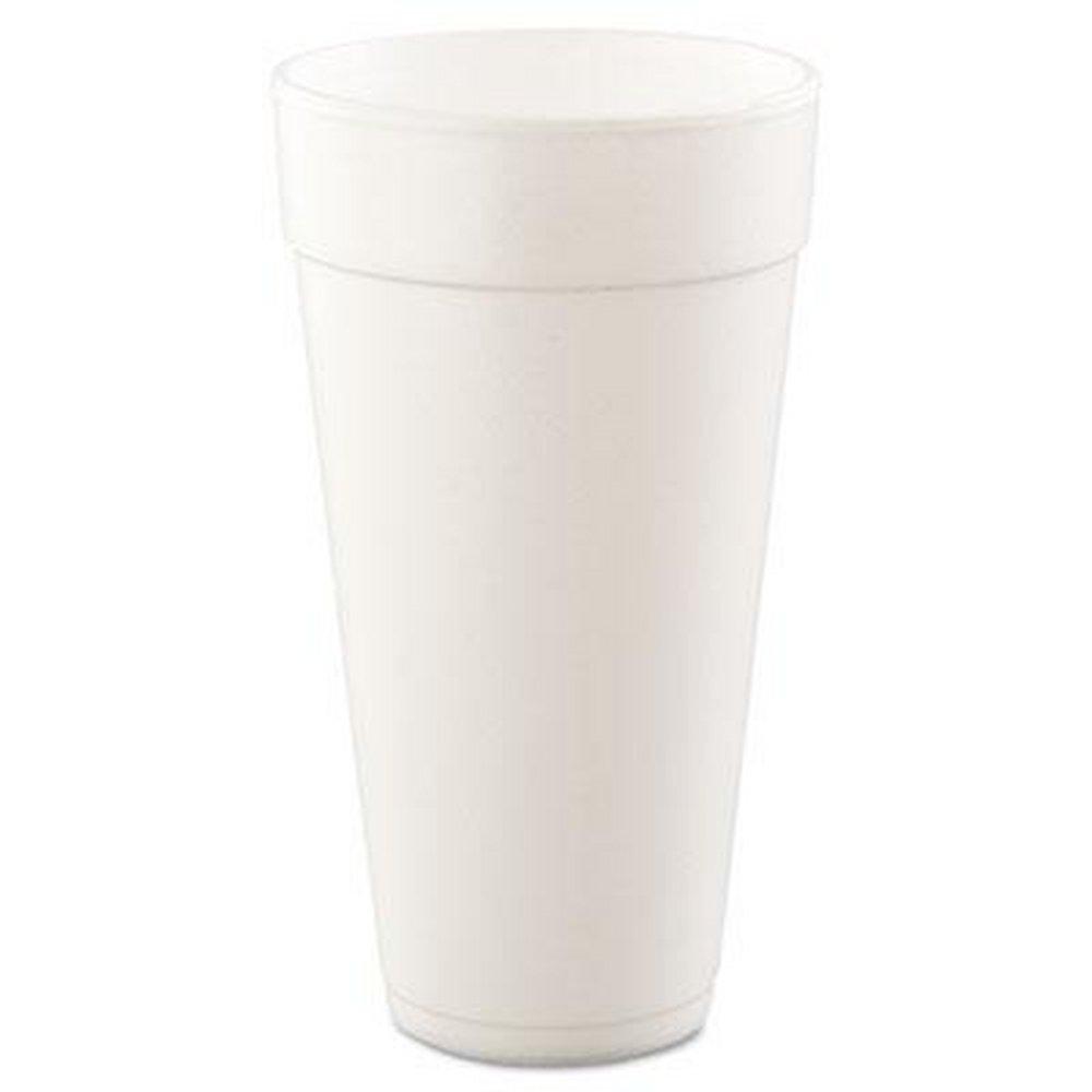 Dart Container White Foam Cup in White (25 Cups per Bag) (Case of 500) 