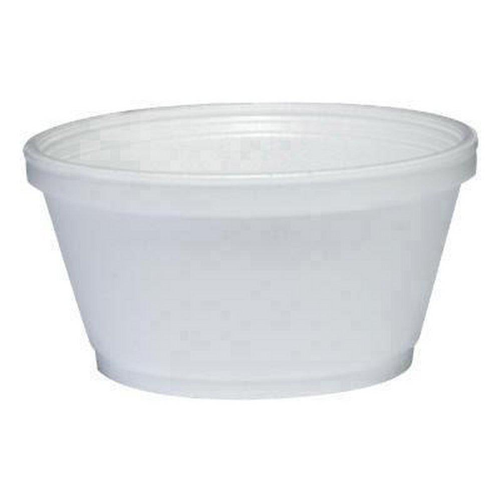 White Foam Food Container in White (Case of 1000) 