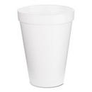 Dart Container White 12 oz. Hot and Cold Foam Cup in White (Case of 1000) 