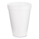 Dart Container White 12 oz. Hot and Cold Foam Cup in White (Case of 1000) 