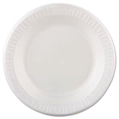 Dart Container White Laminated Foam Plate in White (Case of 125) 