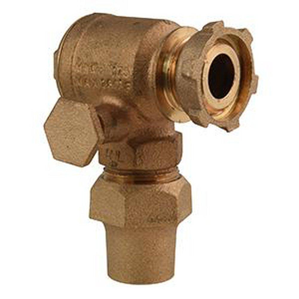 Ford Meter Box Meter x Flared Brass Single Angle Check Valve 