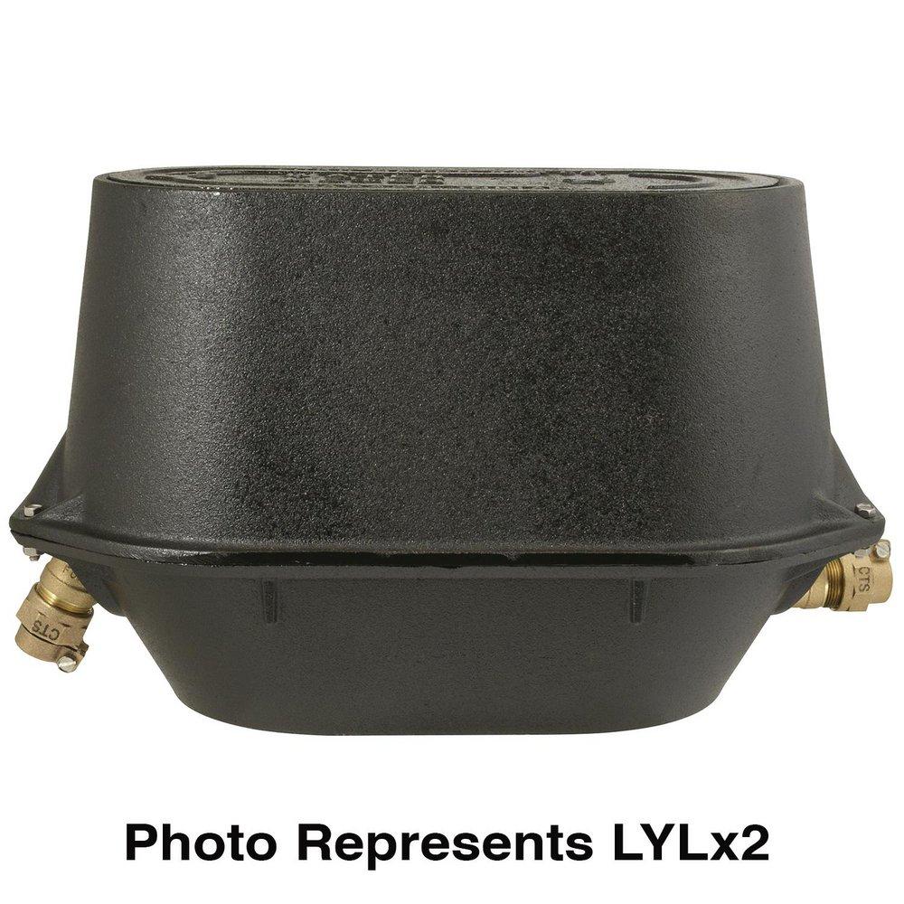 Ford Meter Box Black Meter x CTS Grip Joint x FIP Epoxy Cast Iron Yoke Box 