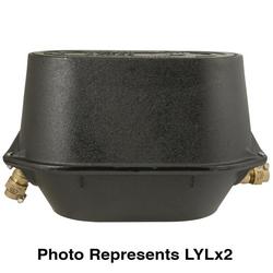 5/8 x 3/4 x 3/4 x 3/4 in. Meter x CTS Grip Joint x FIP Epoxy Cast Iron Yoke Box