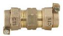 3/4 x 1-1/4 in. CTS x Pack Joint Brass Coupling