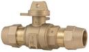 3/4 in. Grip Joint Brass Ball Valve Curb Stop
