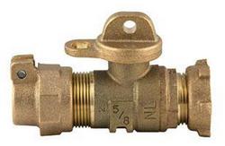 3/4 in. Pack Joint x Meter Yoke Brass Ball Valve with Tee Handle