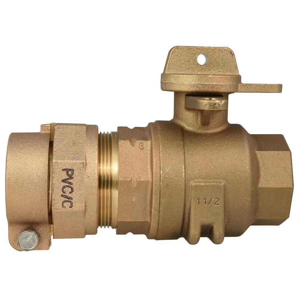 Ford Meter Box Pack Joint x FIPT Brass Ball Valve Curb Stop 