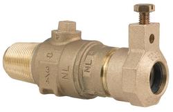 1 in. CC Taper Threaded x Quick Joint Brass Corporation Stop