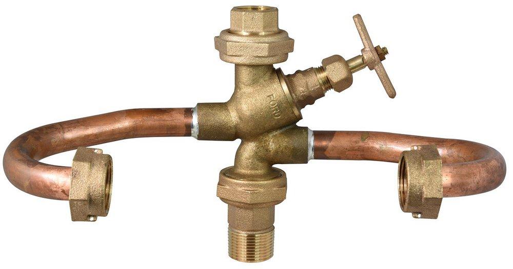 Ford Meter Box 3/4 in. MIPT Water Service Meter Setter 