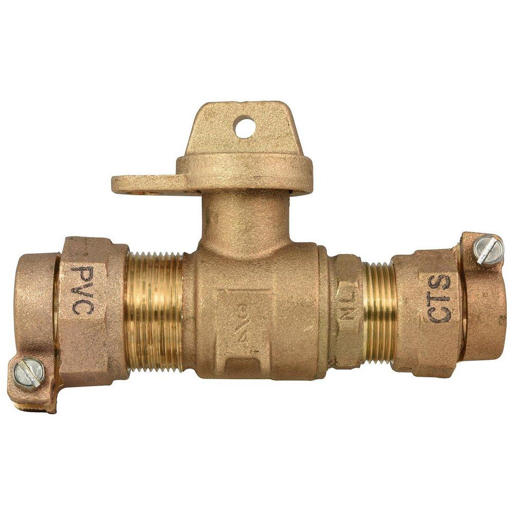 Ford Meter Box Pack Joint Brass Ball Valve Curb Stop 