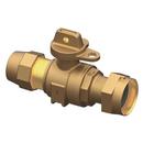 1 in. Grip Joint x Meter Swivel Brass Ball Valve Curb Stop