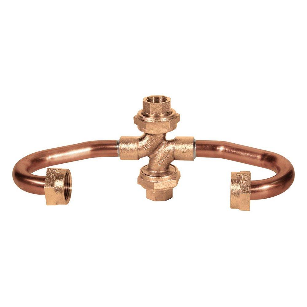 Ford Meter Box 3/4 in. FIPT Swivel Brass and Copper Water Service Meter Setter 