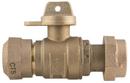 1 in. 300 psi Quick Joint x Meter Swivel Ball Valve