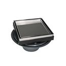 Infinity Drain Satin Stainless Threaded Cast Iron Stainless Steel Floor Drain 