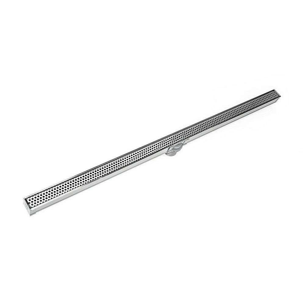 Infinity Drain Polished Stainless 2 in. Threaded Stainless Steel Shower Drain 