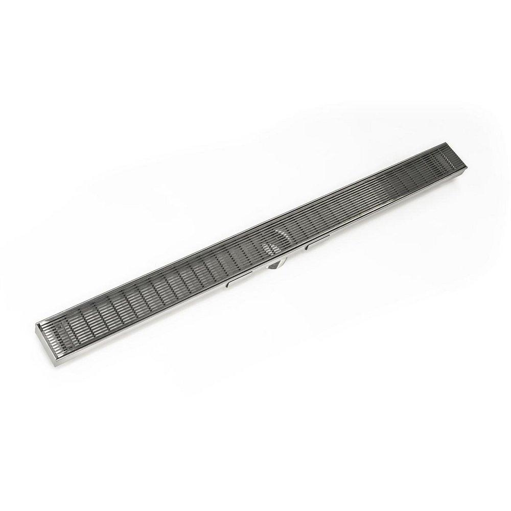 Infinity Drain Satin Stainless Linear Drain Compression Kit in Satin Stainless Steel 