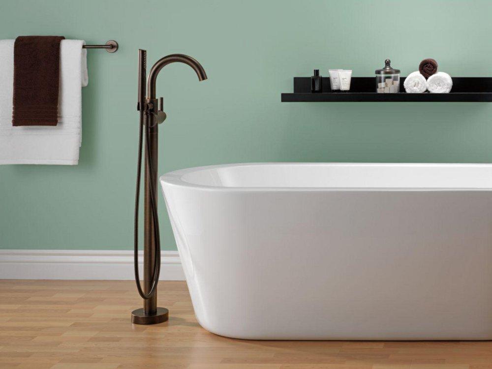 Delta Faucet Venetian Bronze Single Handle Lever Floor Mount Filler 