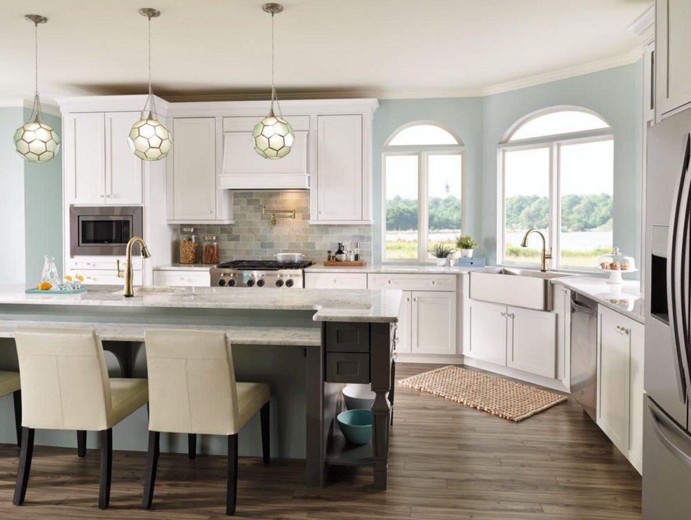 Delta Faucet Champagne Bronze Two Handle Lever Pot Filler 