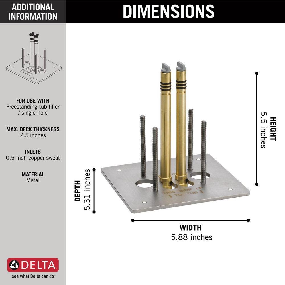 Delta Faucet Sweat Floor Mount Rough-in Kit 