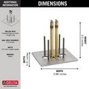 Delta Faucet Sweat Floor Mount Rough-in Kit 
